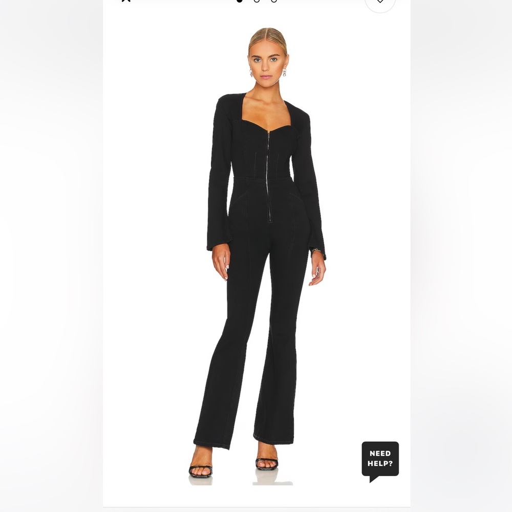 Free People Black Karly Jumpsuit